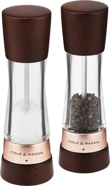 Cole&Mason - Sada mlynčekov na soľ a korenie DERWENT 2 ks 19 cm buk/hnedá