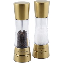 Cole&Mason - Sada mlynčekov na soľ a korenie DERWENT 2 ks 19 cm zlatá