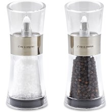 Cole&Mason - Sada mlynčekov na soľ a korenie FLIP 2 ks 15,4 cm chróm