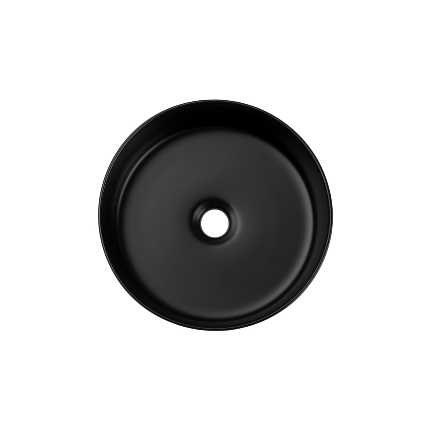 COMAD BEYOND 2 BLACK ( E-6565 ) - Umývadlo na dosku BEYOND pr. 36 cm keramika/matná čierna