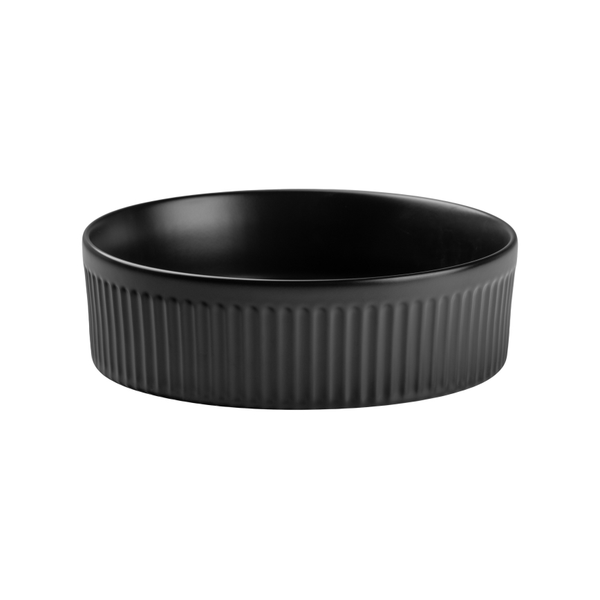 COMAD BEYOND 2 BLACK ( E-6565 ) - Umývadlo na dosku BEYOND pr. 36 cm keramika/matná čierna