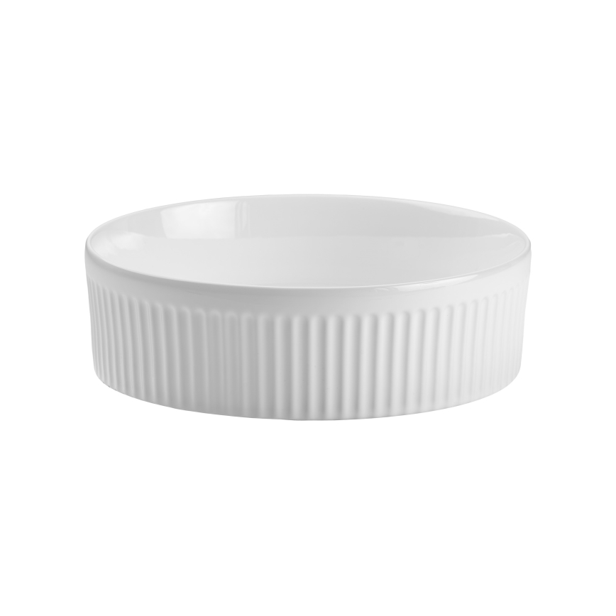 COMAD BEYOND 2 WHITE ( E-6565 ) - Umývadlo na dosku BEYOND pr. 36 cm keramika/lesklá biela