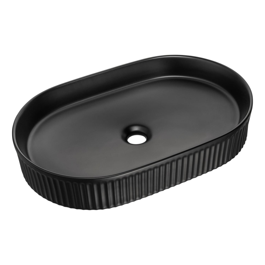 COMAD BEYOND 3 BLACK ( E-6531 ) - Umývadlo na dosku BEYOND 56x36 cm keramika/matná čierna