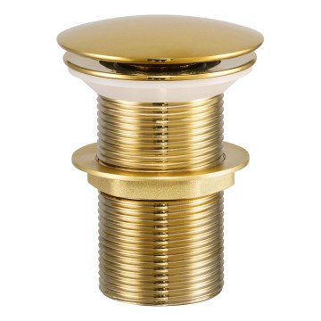 COMAD CLICK-CLACK T201G-3 - Umývadlový výpust CLICK-CLACK pr. 7 cm lesklá zlatá
