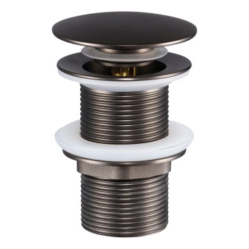 COMAD CLICK-CLACK T201GG-3 - Umývadlový výpust CLICK-CLACK pr. 7 cm šedá