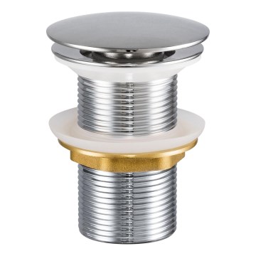 COMAD CLICK-CLACK T201L-3 - Umývadlový výpust CLICK-CLACK pr. 7 cm lesklý chróm