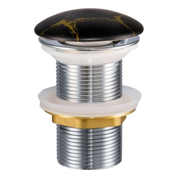 COMAD CLICK-CLACK T201M-B12-3 - Umývadlový výpust CLICK-CLACK pr. 7 cm matná čierna