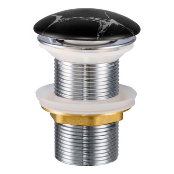 COMAD CLICK-CLACK T201M-B2-3 - Umývadlový výpust CLICK-CLACK pr. 7 cm matná čierna