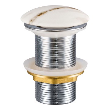 COMAD CLICK-CLACK T201M-W3-3 - Umývadlový výpust CLICK-CLACK pr. 7 cm matná biela