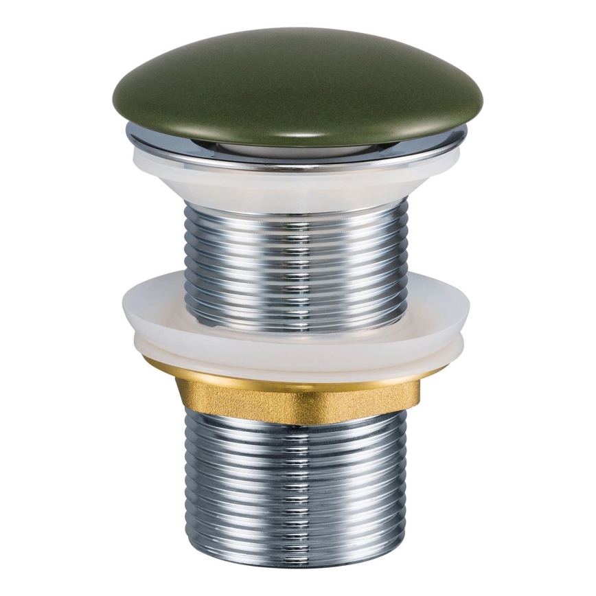 COMAD CLICK-CLACK T201MFG-3 - Umývadlový výpust CLICK-CLACK pr. 7 cm matná zelená