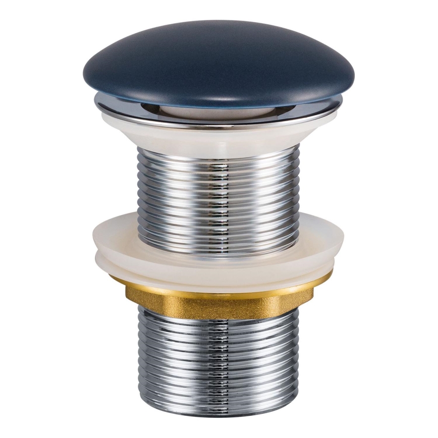 COMAD CLICK-CLACK T201MNB-3 - Umývadlový výpust CLICK-CLACK pr. 7 cm matná námornicka modrá