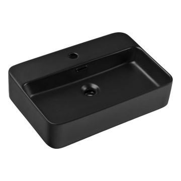 COMAD TRUST 2 BLACK ( E-6282 ) - Umývadlo na dosku TRUST 55x38 cm keramika/matná čierna