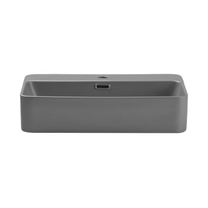 COMAD TRUST 2 MATT LIGHT GREY ( E-6282 ) - Umývadlo na dosku TRUST 55x38 cm keramika/matná šedá