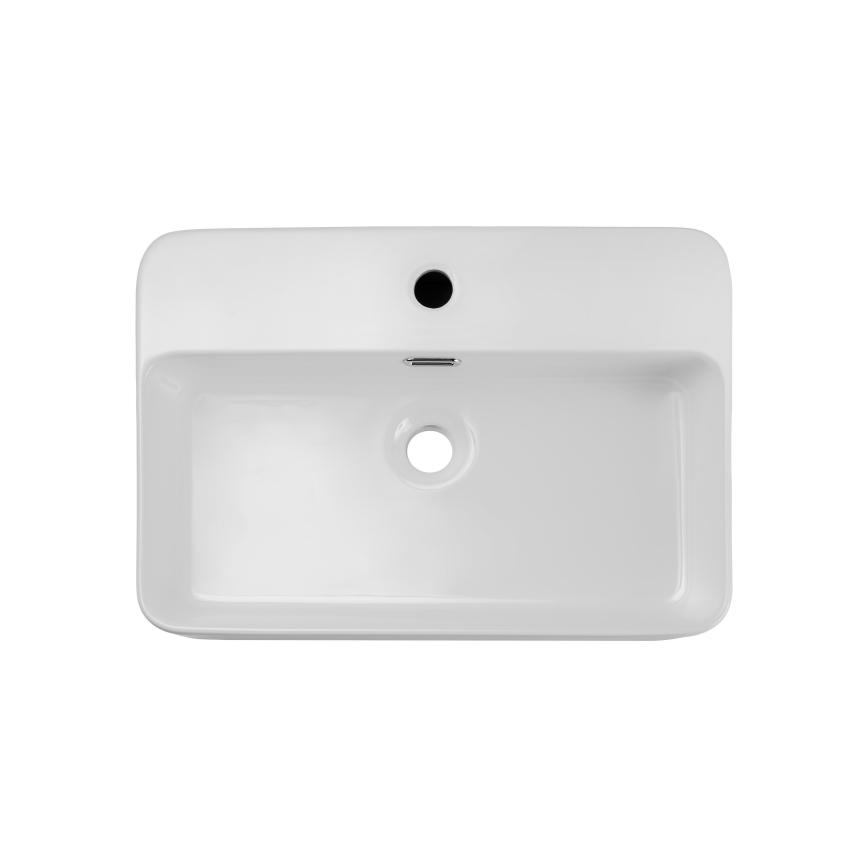COMAD TRUST 2 WHITE ( E-6282 ) - Umývadlo na dosku TRUST 55x38 cm keramika/lesklá biela