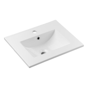 COMAD UM-2050RB DANCE 50 - Zápustné umývadlo DANCE 52x40 cm keramika/lesklá biela