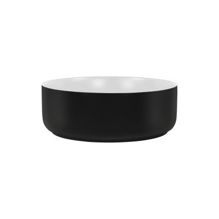 COMAD UM-6259 SIMPLE 8. - Umývadlo na dosku SIMPLE pr. 36 cm keramika/matná biela/matná čierna