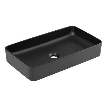 COMAD UM-6275 SLIM 60 BLACK DP - Umývadlo na dosku SLIM 61x34 cm keramika/matná čierna