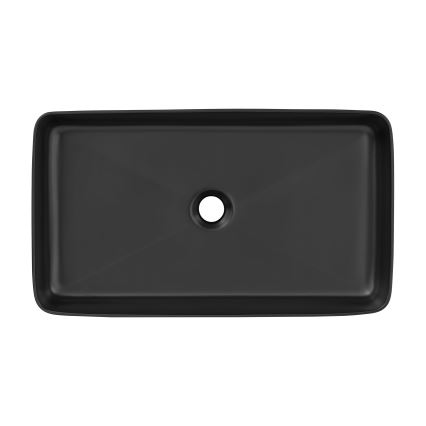 COMAD UM-6275 SLIM 60 BLACK DP - Umývadlo na dosku SLIM 61x34 cm keramika/matná čierna