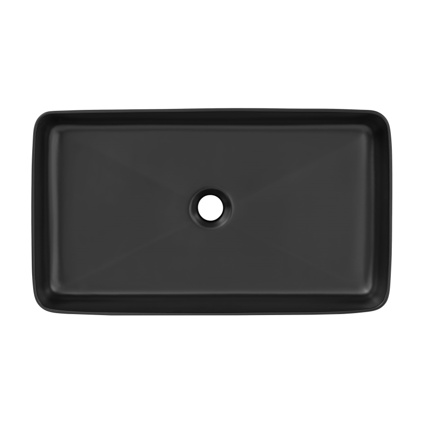 COMAD UM-6275 SLIM 60 BLACK DP - Umývadlo na dosku SLIM 61x34 cm keramika/matná čierna