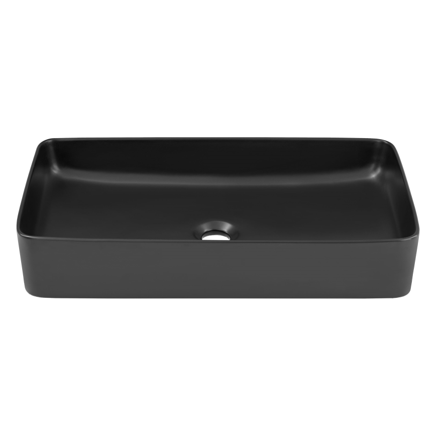 COMAD UM-6275 SLIM 60 BLACK DP - Umývadlo na dosku SLIM 61x34 cm keramika/matná čierna