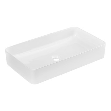 COMAD UM-6275 SLIM 60 WHITE DP - Umývadlo na dosku SLIM 61x34 cm keramika/lesklá biela