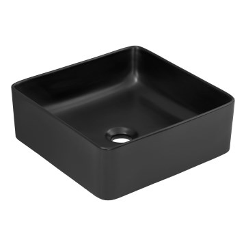 COMAD UM-6276 SLIM 40 BLACK DP - Umývadlo na dosku SLIM 37x37 cm keramika/matná čierna
