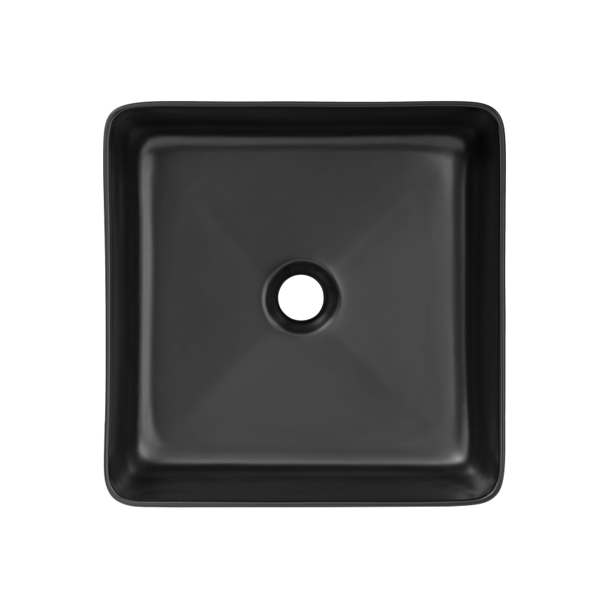 COMAD UM-6276 SLIM 40 BLACK DP - Umývadlo na dosku SLIM 37x37 cm keramika/matná čierna