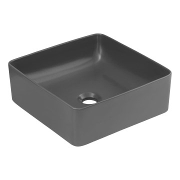 COMAD UM-6276 SLIM 40 GREY DP - Umývadlo na dosku SLIM 37x37 cm keramika/matná šedá
