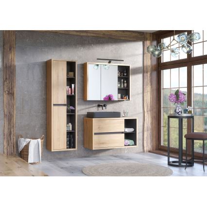 COMAD UM-6276 SLIM 40 GREY DP - Umývadlo na dosku SLIM 37x37 cm keramika/matná šedá