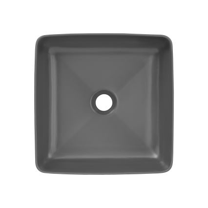 COMAD UM-6276 SLIM 40 GREY DP - Umývadlo na dosku SLIM 37x37 cm keramika/matná šedá