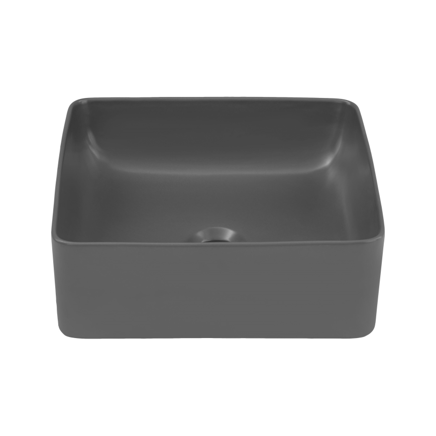 COMAD UM-6276 SLIM 40 GREY DP - Umývadlo na dosku SLIM 37x37 cm keramika/matná šedá