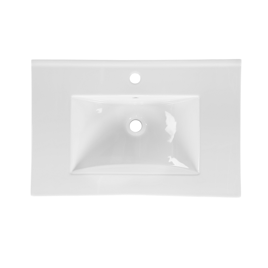 COMAD UM-CFP LAVA 60D - Zápustné umývadlo LAVA 61x46 cm keramika/lesklá biela