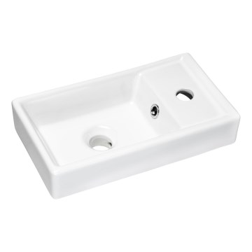 COMAD UM-VEDEA 40 - Umývadlo na dosku VEDEA 40x22 cm keramika/lesklá biela