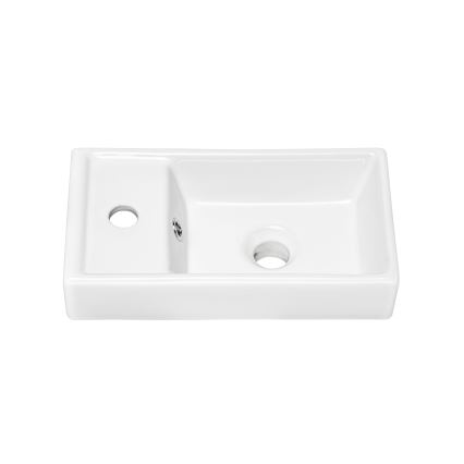 COMAD UM-VEDEA 40 - Umývadlo na dosku VEDEA 40x22 cm keramika/lesklá biela