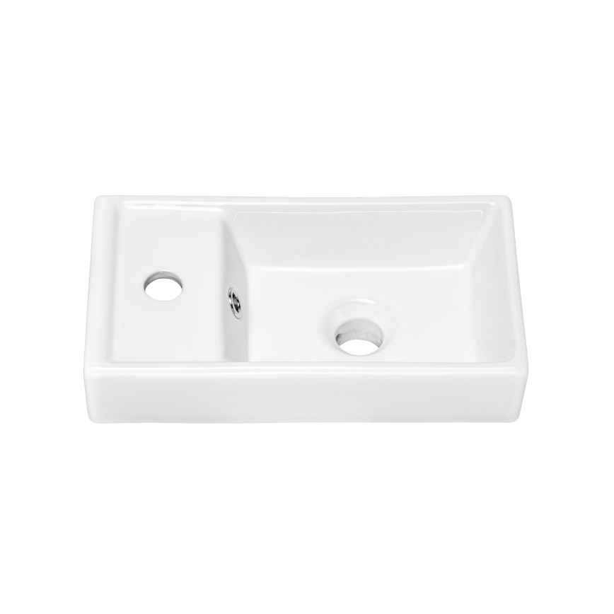 COMAD UM-VEDEA 40 - Umývadlo na dosku VEDEA 40x22 cm keramika/lesklá biela
