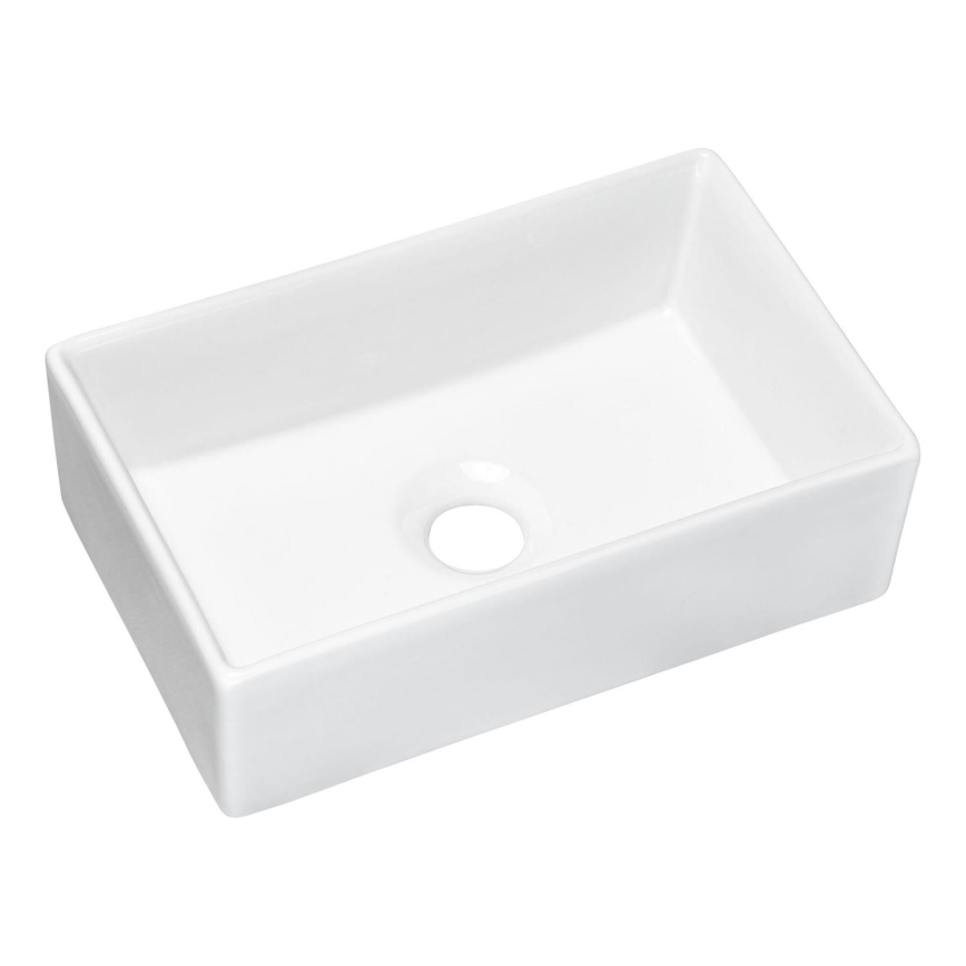 COMAD UN-GAJA35-SW 78570A(35) - Umývadlo na dosku GAJA 35x22 cm keramika/lesklá biela