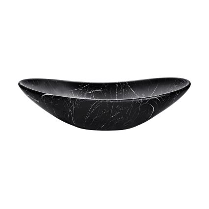 COMAD UN-LENA-MB2 - Umývadlo na dosku LENA 61,5x36 cm keramika/matná čierna