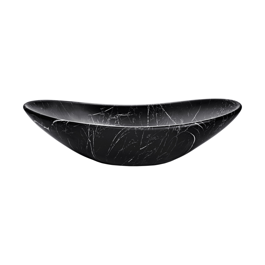 COMAD UN-LENA-MB2 - Umývadlo na dosku LENA 61,5x36 cm keramika/matná čierna