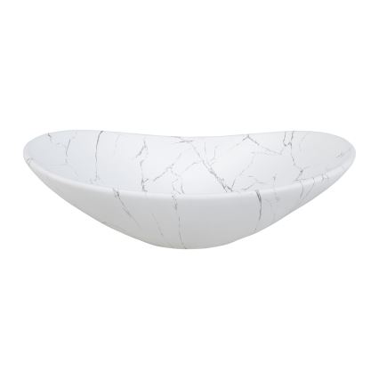 COMAD UN-LENA-MW17 - Umývadlo na dosku LENA 61,5x36 cm keramika/matná biela