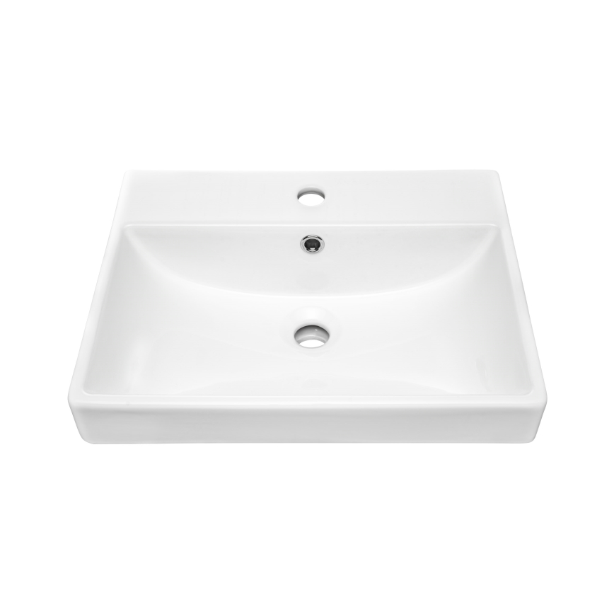 COMAD UN-RITA-GW-50 - Umývadlo na dosku RITA 50x40 cm keramika/lesklá biela