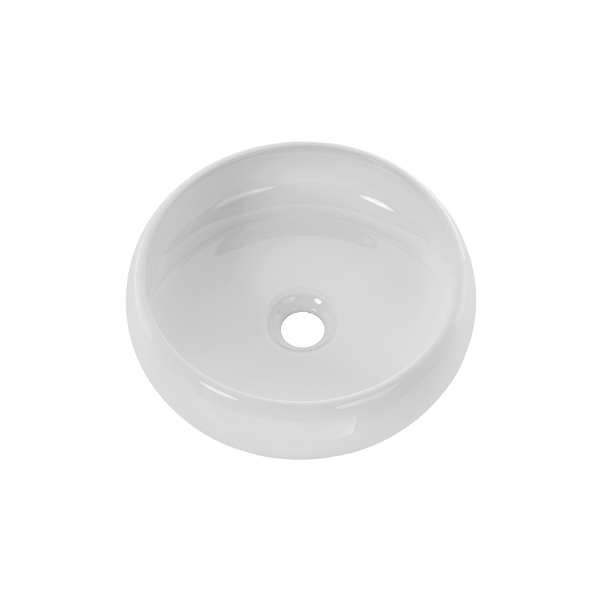 COMAD UN-WIKI-SW - Umývadlo na dosku WIKI pr. 36 cm keramika/lesklá biela