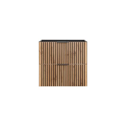 COMAD XILO BLACK WOTAN 82-60-D-2S-Kúpeľňová skrinka pod umývadlo XILO čierna/dub