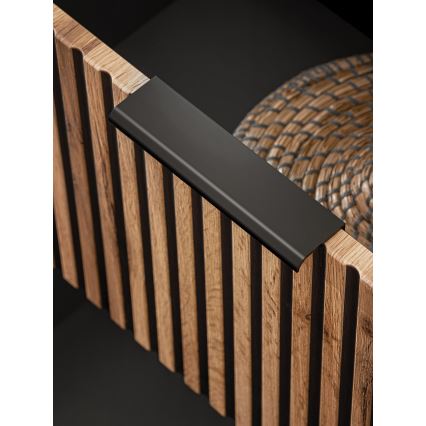 COMAD XILO BLACK WOTAN 82-80-D-2S-Kúpeľňová skrinka pod umývadlo XILO čierna/dub