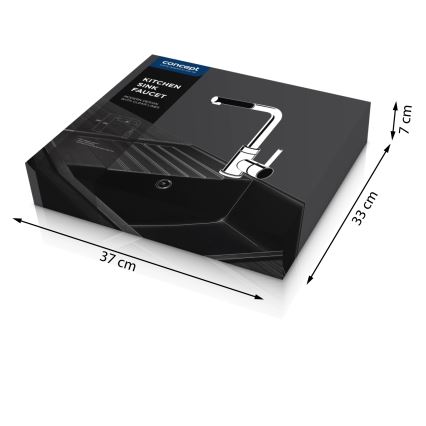 Concept BDG4527BE - Drezová batéria s vysúvateľnou sprškou 26,9 cm granit/béžová