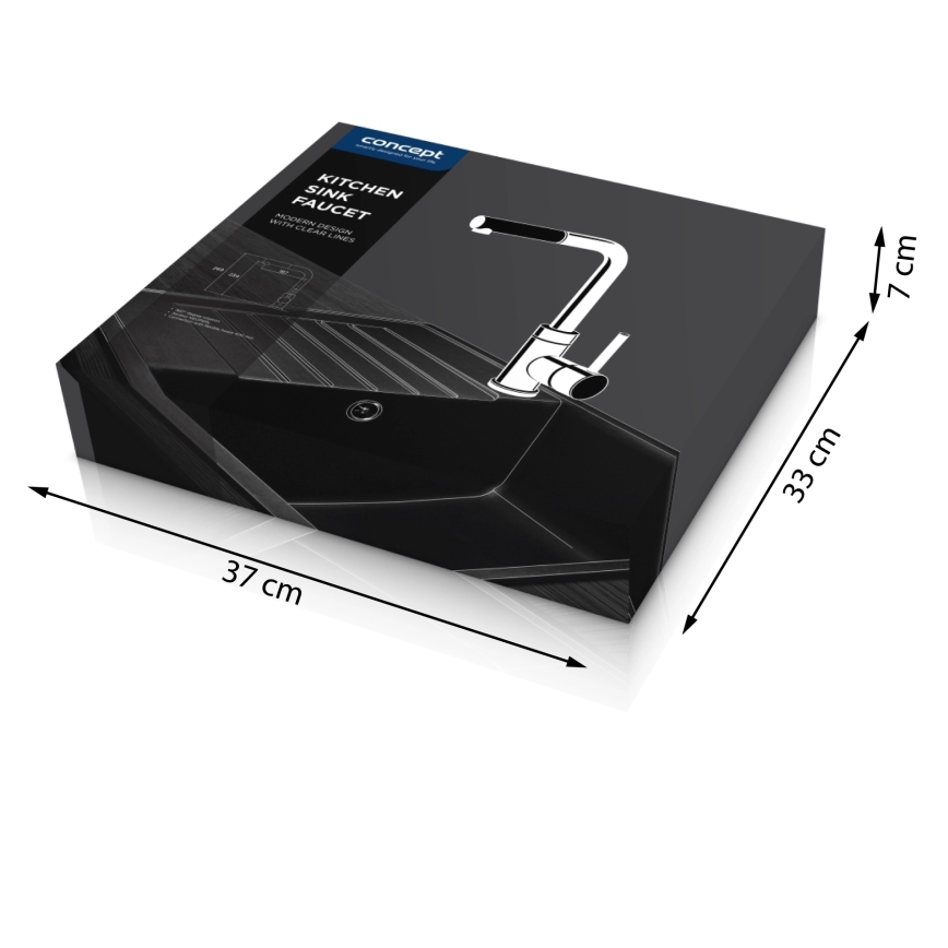 Concept BDG4527BE - Drezová batéria s vysúvateľnou sprškou 26,9 cm granit/béžová