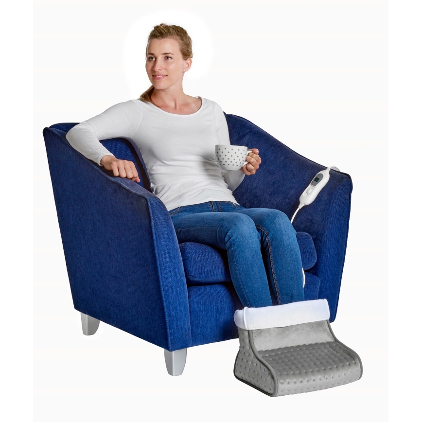 Concept BV1020 - Elektrická vyhrievaná topánka 100W/230V 30x30 cm sivá/biela