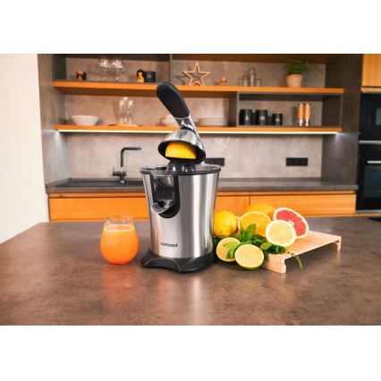 Concept CE3520 - pákový odšťavovač na citrusy, 0,75 l, 160W/230V, nerezové prevedenie