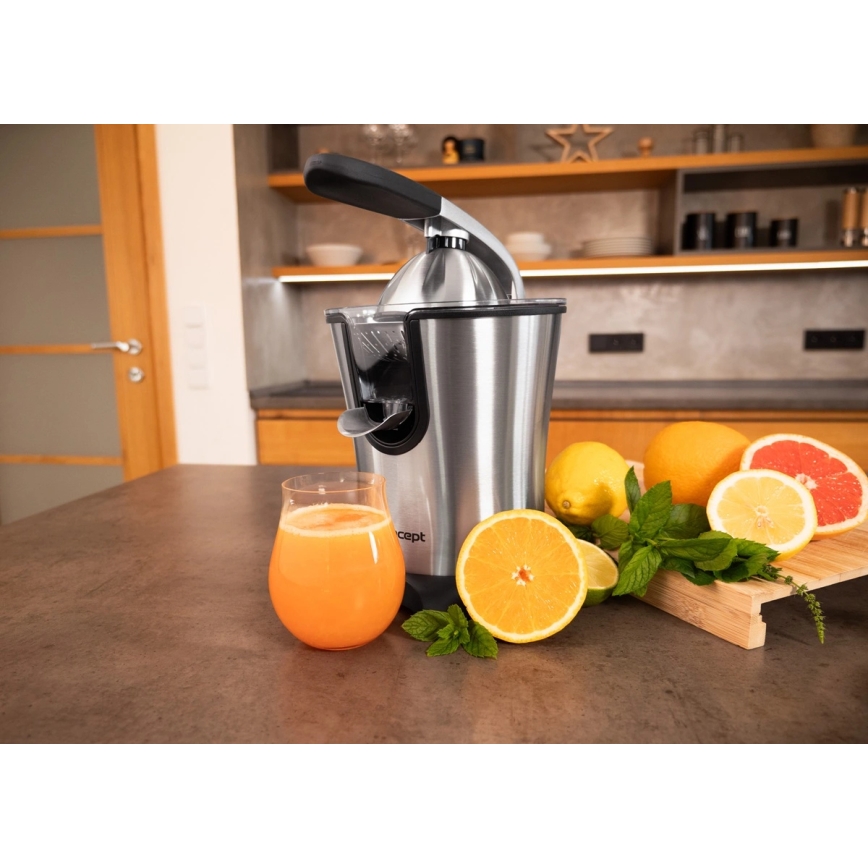 Concept CE3520 - pákový odšťavovač na citrusy, 0,75 l, 160W/230V, nerezové prevedenie