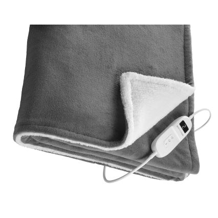 Concept DV7420 - Elektrická vyhrievacia deka 160W/230V 180x130 cm šedá/biela