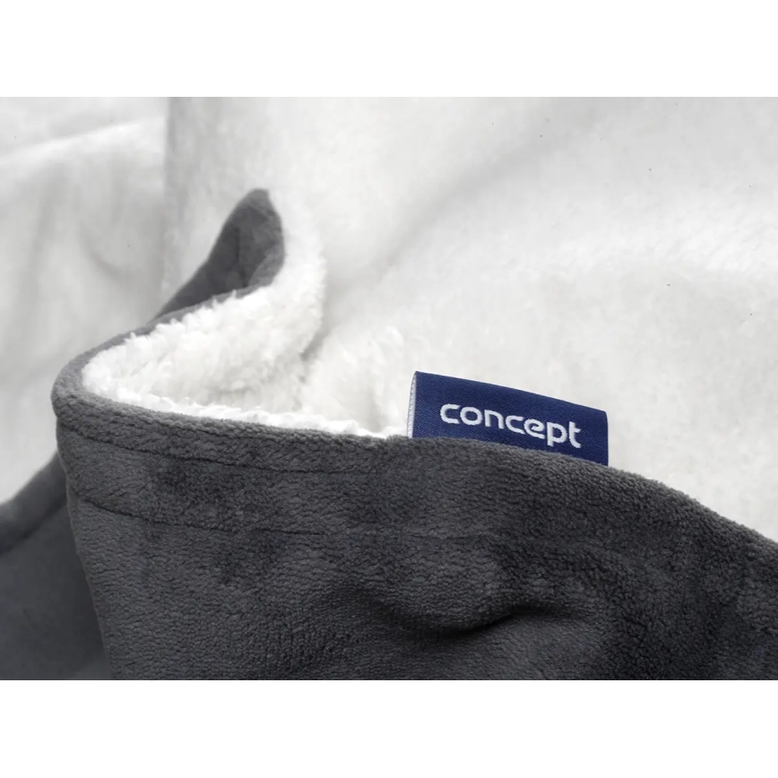 Concept DV7420 - Elektrická vyhrievacia deka 160W/230V 180x130 cm šedá/biela